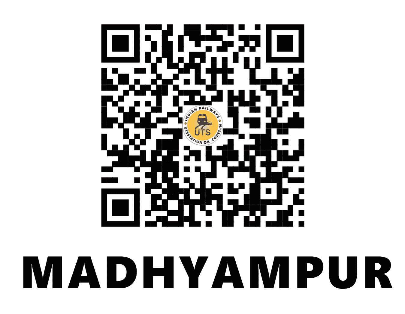 UTS QR Code for MADHYAMPUR - MPN (ER - WEST BENGAL)